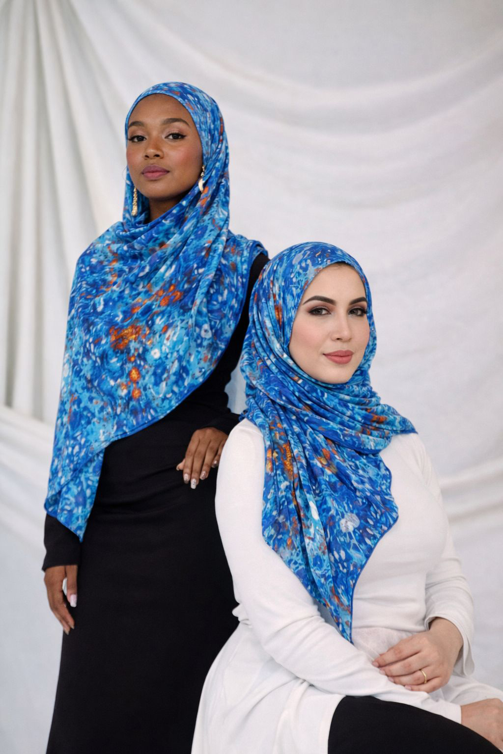 BlueGilt - 32 x 72 inches, (American crepe)