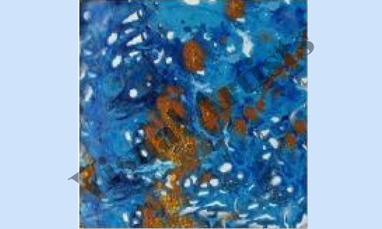 BlueGilt - 27 x 27 inches, (American crepe)