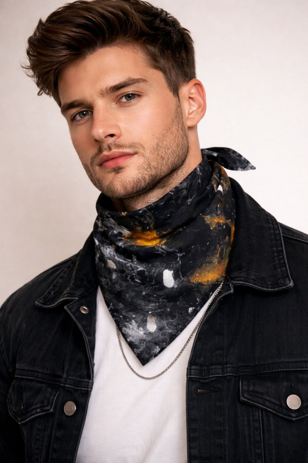 OnyxGold - 27 x 27 inches, (American crepe)