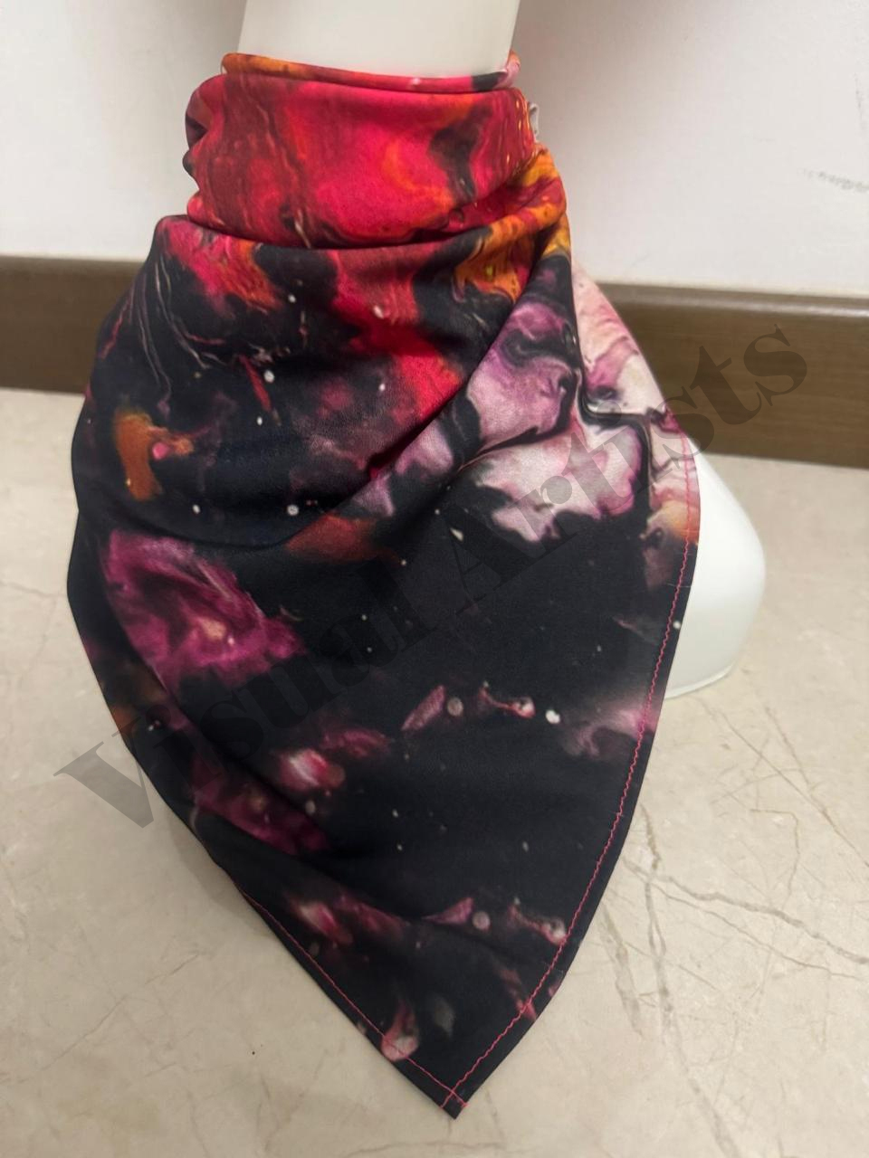 RedOnyx - 27 x 27 inches, (American crepe)